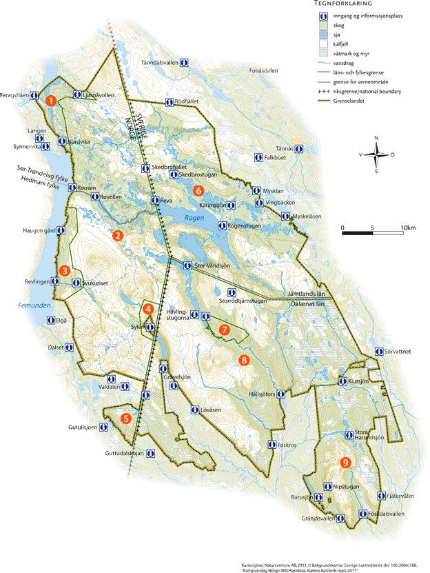Kart over Grenselandet